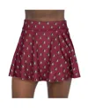 Zoozatz Women's Garnet Florida State Seminoles All-over Print Flowy Skort In Garnet