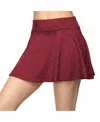 Zoozatz Women's Garnet South Carolina Gamecocks All-over Print Flowy Skort In Garnet