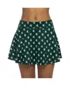 Zoozatz Women's Green Michigan State Spartans All-over Print Flowy Skort In Green