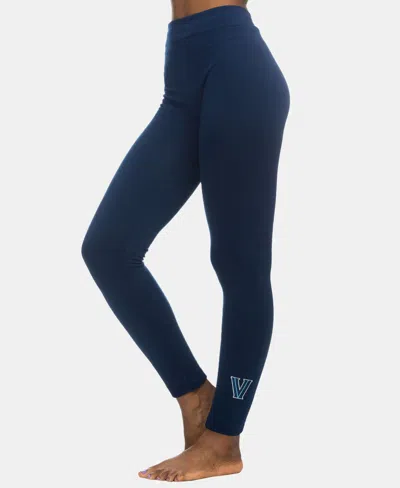 Zoozatz Women's Navy Villanova Wildcats Fleece Leggings In Blue