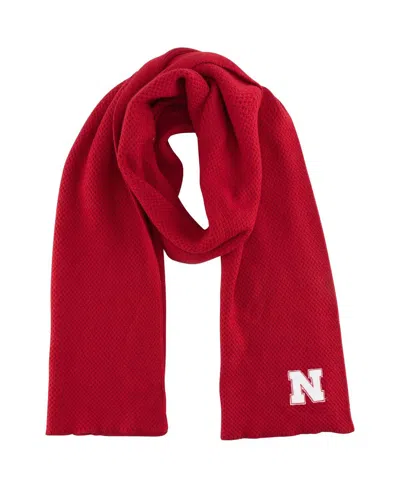 Zoozatz Women's Nebraska Huskers Fashion Knit Scarf In Red