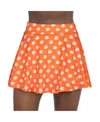 Zoozatz Women's Orange Clemson Tigers All-over Print Flowy Skort In Orange