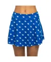 Zoozatz Women's Royal Kentucky Wildcats All-over Print Flowy Skort In Royal