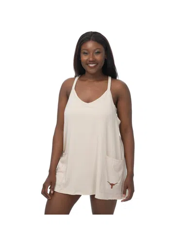 ZOOZATZ WOMEN'S TAN TEXAS LONGHORNS ACTIVE POCKETED SKORT DRESS