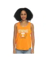 Zoozatz Women's Tennessee Orange Tennessee Volunteers Everyday Tri-blend Tank Top In Yellow