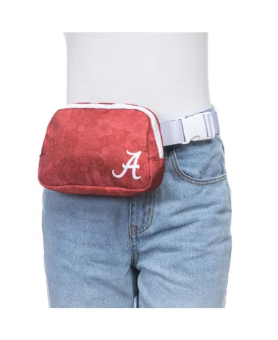 Zoozatz Women's  Alabama Crimson Tide Floral Print Fanny Pack
