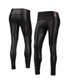 Zoozatz Women's  Black Oklahoma Sooners Shine Liquid Leggings In Black