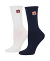 Zoozatz Women's  Navy, White Syracuse Orange 2-pack Quarter-length Socks In Navy,white