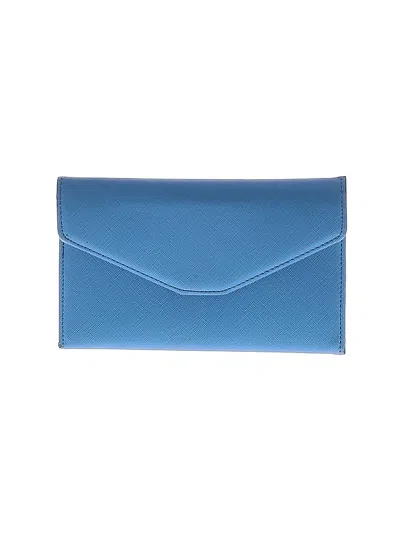 Pre-owned Zoppen Leather Wallet In Blue