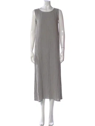 Pre-owned Zoran 1990's Long Dress In Gray