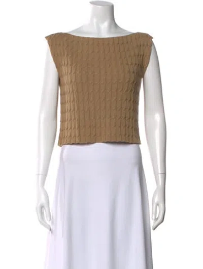 Pre-owned Zoran Bateau Neckline Sweater In Neutral