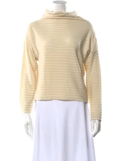 Pre-owned Zoran Cashmere Mock Neck Sweater In Neutral