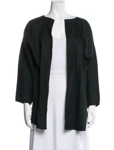 Pre-owned Zoran Linen Blazer In Green