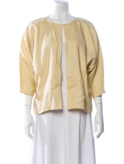 Pre-owned Zoran Linen Evening Jacket In Neutral