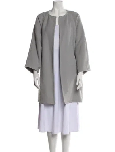 Pre-owned Zoran Vintage 1990's Coat In Gray