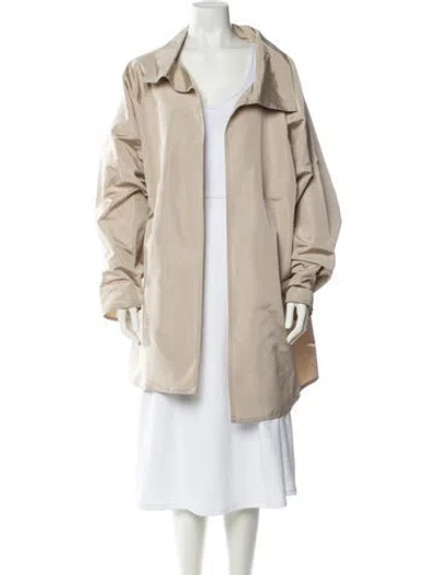 Pre-owned Zoran Vintage 1990's Coat In Neutral