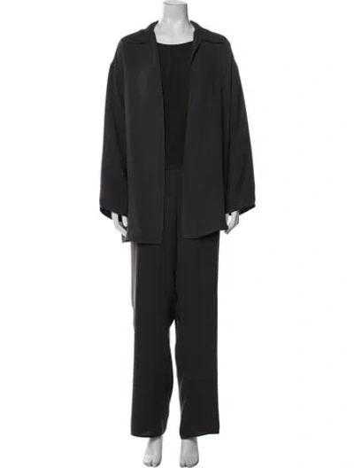 Pre-owned Zoran Vintage 1990's Pantsuit In Gray