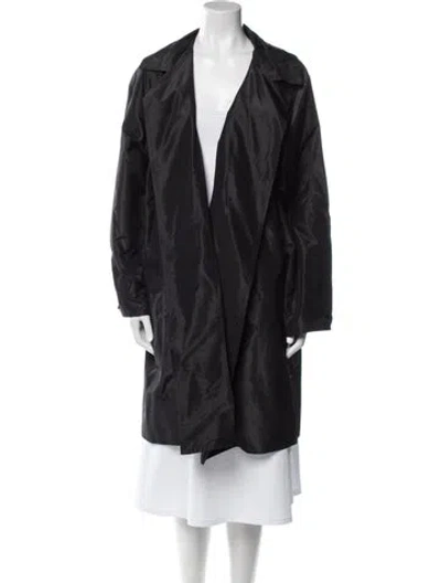 Pre-owned Zoran Vintage Late 1990's - Early 2000's Trench Coat W/ Tags In Black