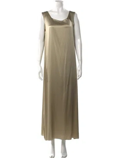 Pre-owned Zoran Vintage Long Dress In Neutral