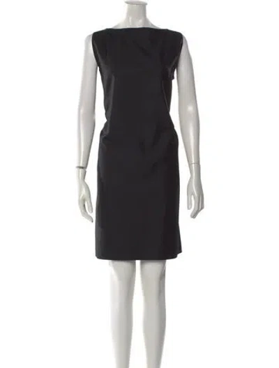 Pre-owned Zoran Vintage Mini Dress In Black