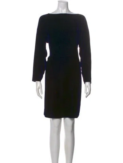 Pre-owned Zoran Vintage Mini Dress In Blue
