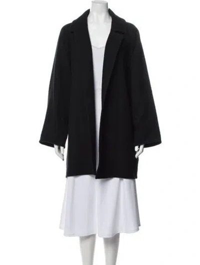 Pre-owned Zoran Wool Coat In Black