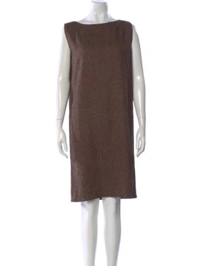 Pre-owned Zoran Wool Knee-length Dress In Neutral