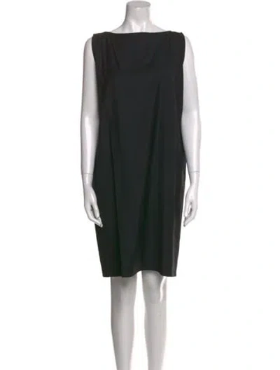Pre-owned Zoran Wool Mini Dress In Black