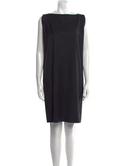 Pre-owned Zoran Wool Mini Dress In Black