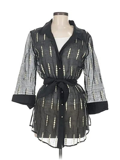 Pre-owned Zozo Long Sleeve Blouse In Black