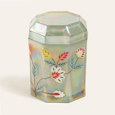 Zsa Zsa Zsu Aravali Hand-painted Glass Decorative Object Green