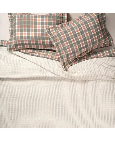 Zsa Zsa Zsu Costa Border Embroidered Cotton Pique King Coverlet, 94 X 87 In Natural