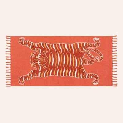 Zsa Zsa Zsu Cotton Vibrant Rug In Red