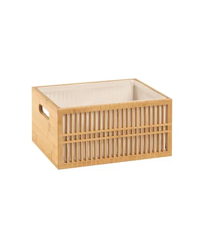 Zsa Zsa Zsu Dali Bamboo Basket, 10 X 13 X 7 In Brown