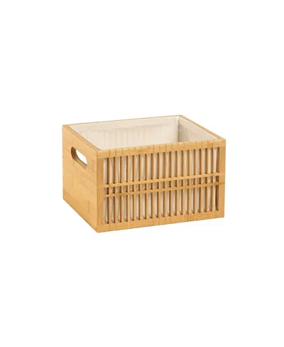 Zsa Zsa Zsu Dali Bamboo Basket, 11 X 9 X 7 In Brown