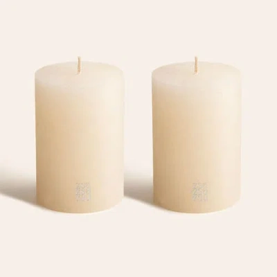 Zsa Zsa Zsu Deurne Pillar Candle 5 In White