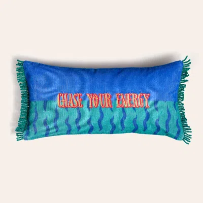 Zsa Zsa Zsu Ghuni Fringed Embroidered 100% Cotton Home Accent In Multi