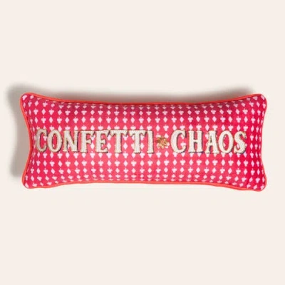 Zsa Zsa Zsu Hansi Confetti Digital Printed Embroidered Home Accent In Multi