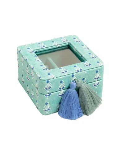 Zsa Zsa Zsu Meilin Jewelery Box, 4 X 4 In Green
