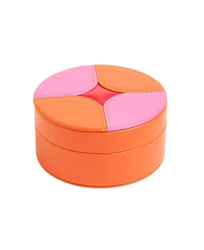 Zsa Zsa Zsu Meilin Jewelery Box, 5 X 5 In Orange
