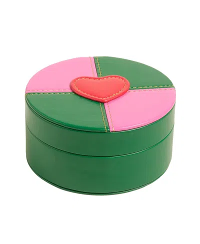Zsa Zsa Zsu Meilin Jewelry Box, 5 X 5 In Green