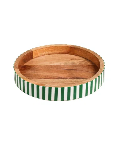 Zsa Zsa Zsu Nohar Mango Wood Tray, 32 X 32 X 5 In Green
