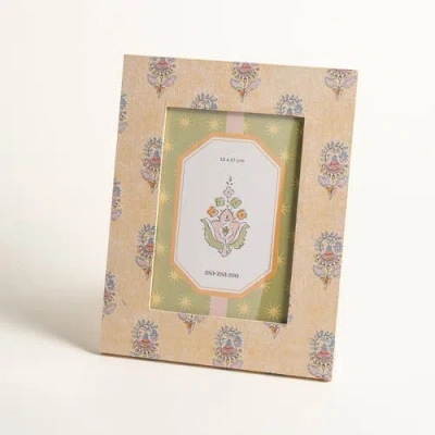Zsa Zsa Zsu Noida Printed Frame 7.2x9 In In Neutral