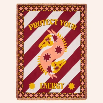 Zsa Zsa Zsu Novelas Fringed Jacquard 100% Cotton Throw Energy 54x71 In In Burgundy