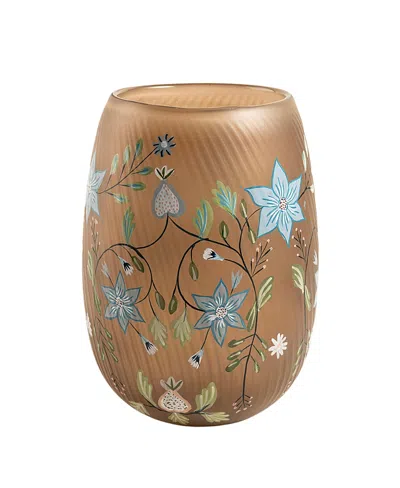 Zsa Zsa Zsu Orchid Decorative Bowl, 5 X 5 X 7 In Brown