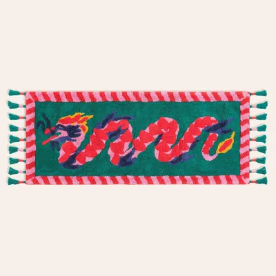 Zsa Zsa Zsu Punjab 100% Cotton Bath Mat 20 X27 In In Multi