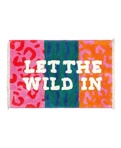 Zsa Zsa Zsu Punjab Tasseled 100% Cotton Bath Mat, 24 X 35 In Red
