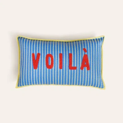 Zsa Zsa Zsu Rajpath Embroidery Polypropylene Cushion 12x20 In In Multi