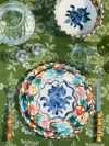 Zsuzsanna Nyul Hand-painted Ceramic Dinner Plates - 11.5in/29cm (set Of 4) In Multi