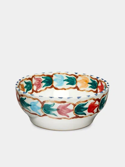 Zsuzsanna Nyul Hand-painted Ceramic Large Salad Bowl